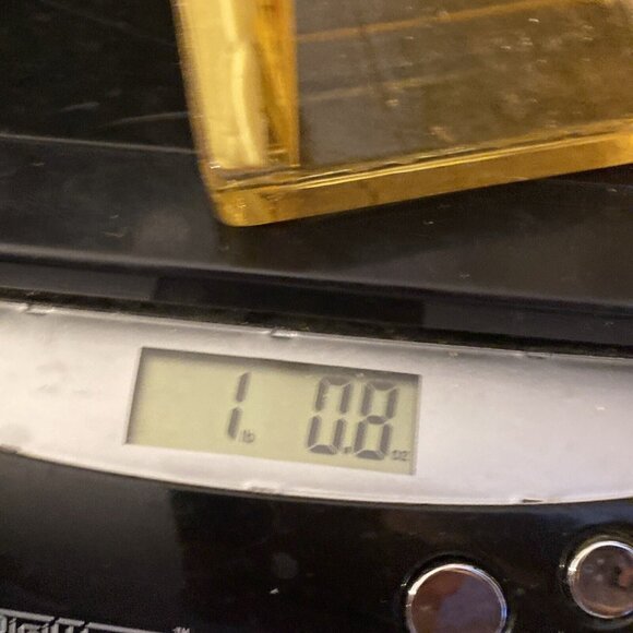 Vtg Napkin Holder 70's Lucite Resin Acrylic Seeds Flowers Farmhouse Granola - Picture 12 of 12